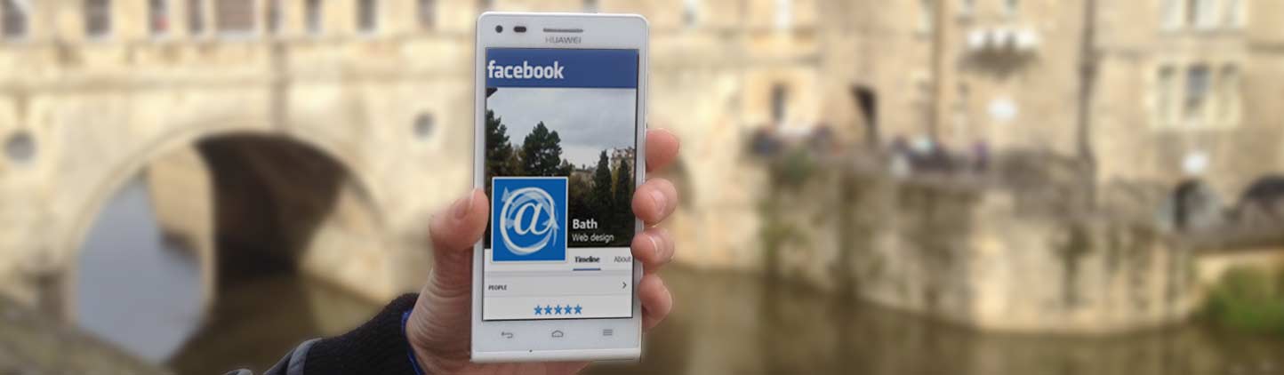 mobile phone app, with Bath Website Design Facebook
